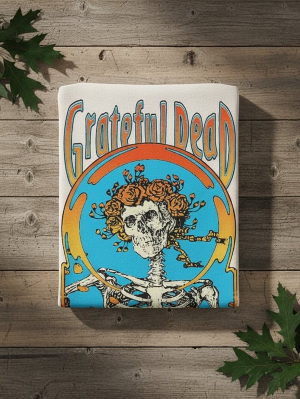 Grateful Dead Skeleton Rose Vintage Tee Psychedelic Rock Shirt Boutique